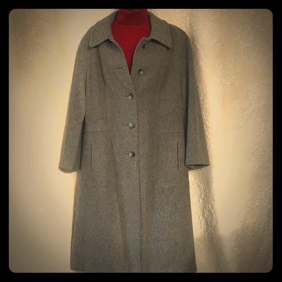 Beau Brem - Vintage Gray Lined Full Length Coat - Picture 7 of 7